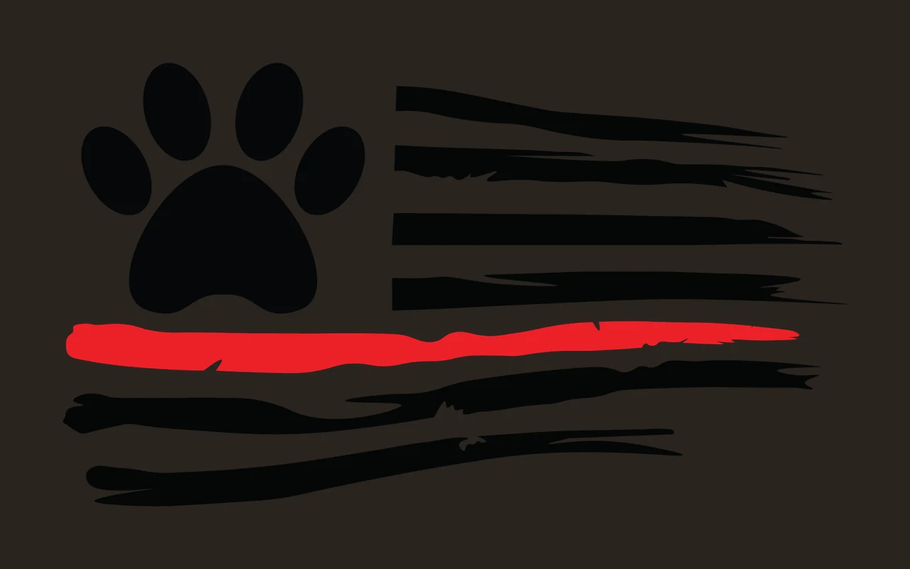 Can Glass Wrap Paw Print With Horizontal Stripes contrast preview thumbnail
