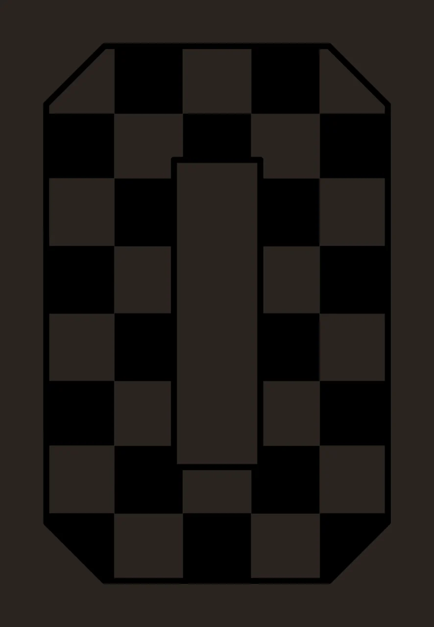 0 Checkered Black And White Number Zero pattern Geometric graphic contrast preview thumbnail
