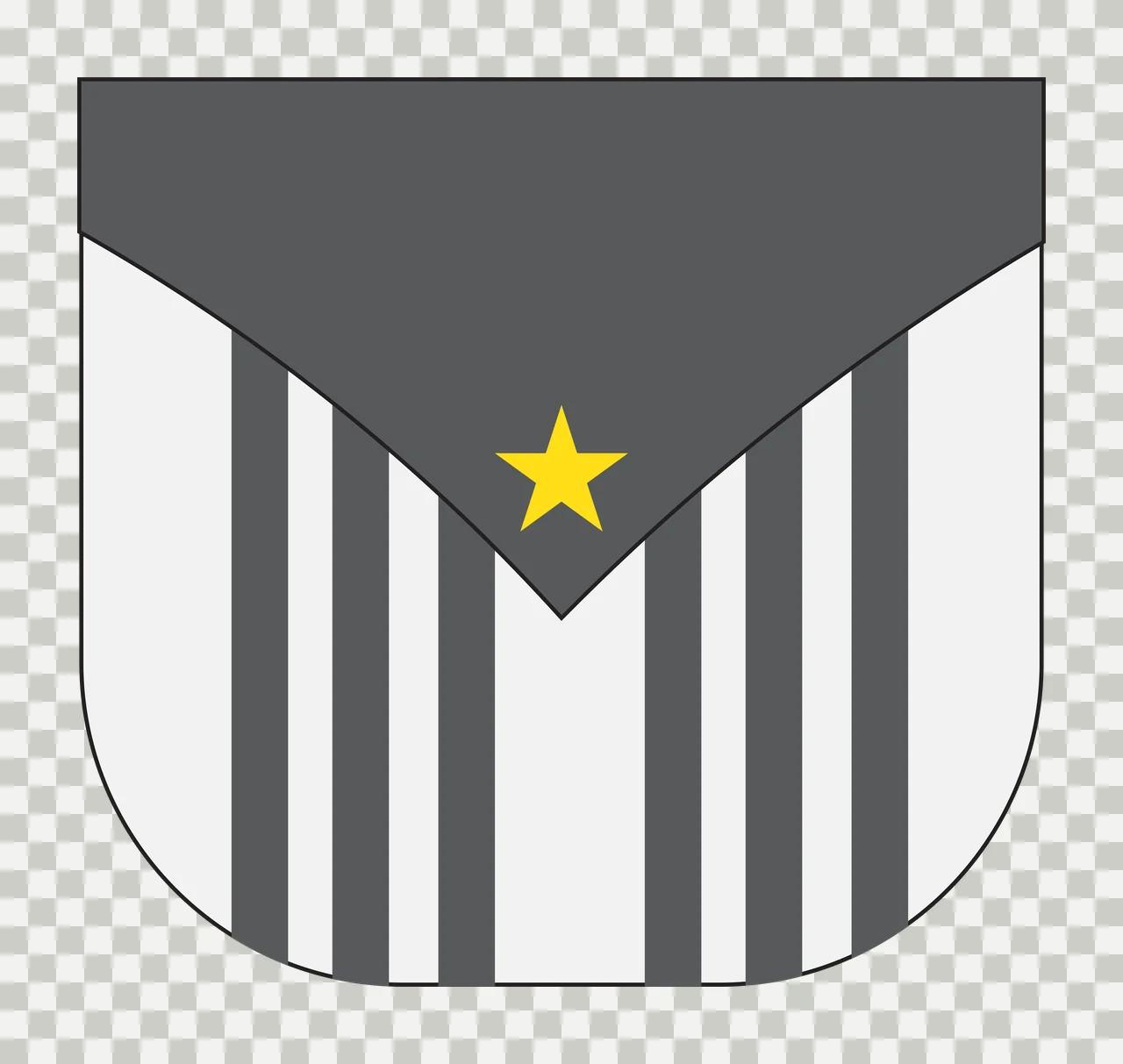 Rectangular Badge Shape With Rounded Bottom Corners rectangle transparency and detail preview thumbnail
