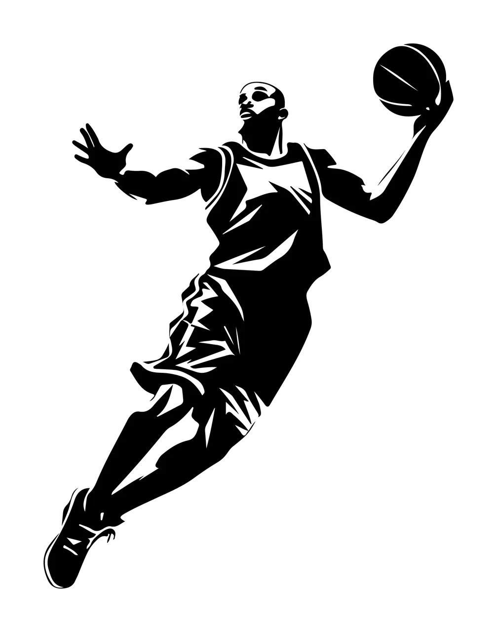 Can Glass Wrap Basketball Player Jumping With Athlete