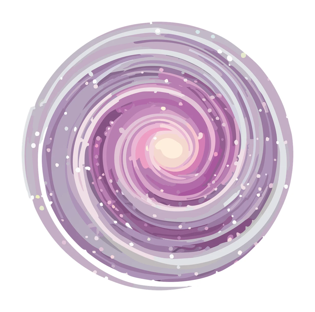 Abstract Circular Ink Brush Texture Graphic circle forming