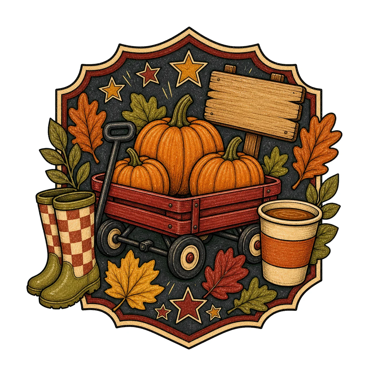 pumpkin patch 03 retro varsity sublimation instant shirt