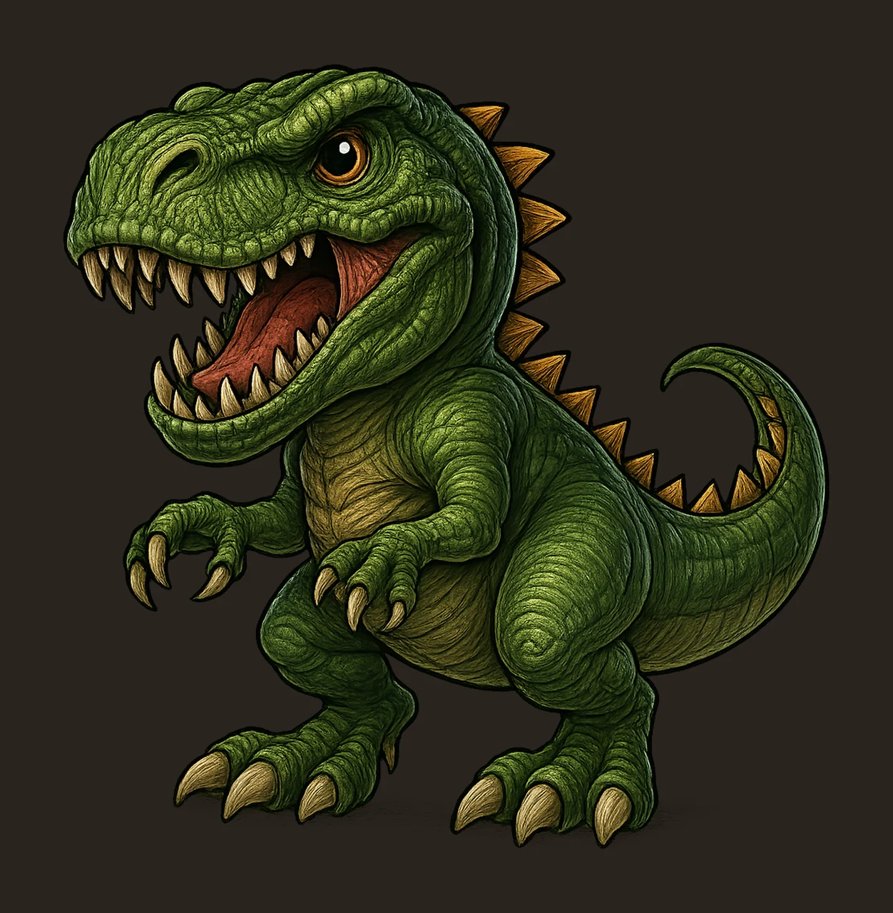 Cute Rex Sublimation Design Dinosaur Artwork Kids Shirt contrast preview thumbnail