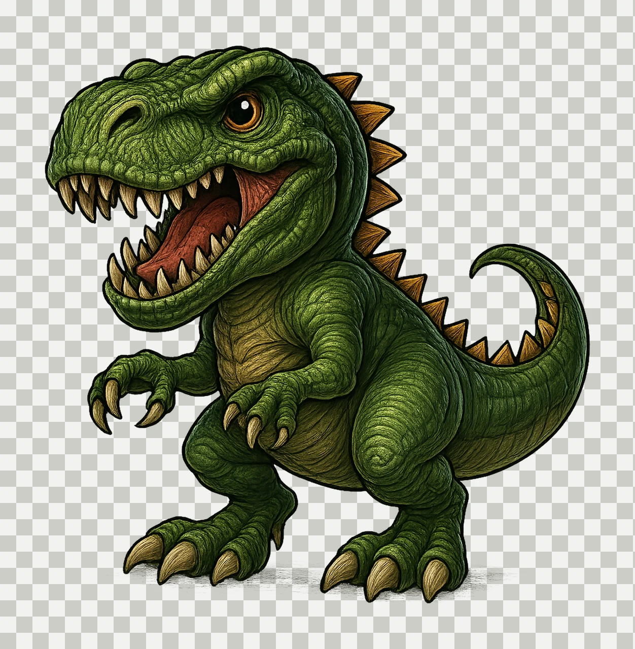 Cute Rex Sublimation Design Dinosaur Artwork Kids Shirt transparency and detail preview thumbnail