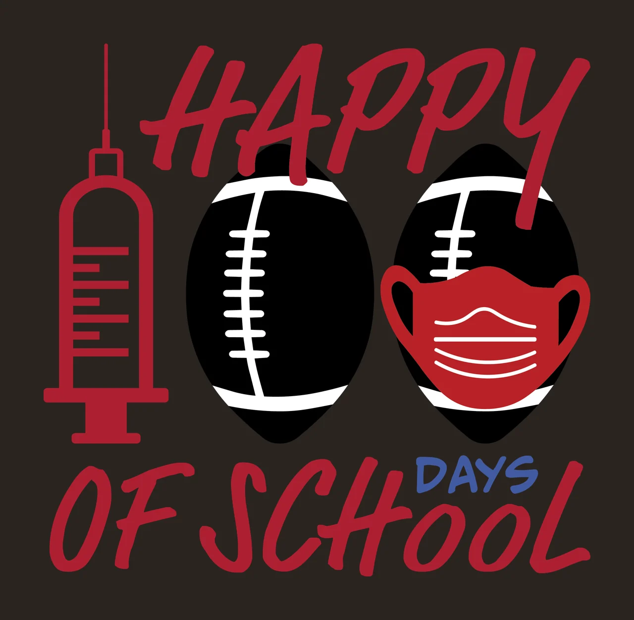 Of School Graphic illustrating syringe ovals silhouette black contrast preview thumbnail