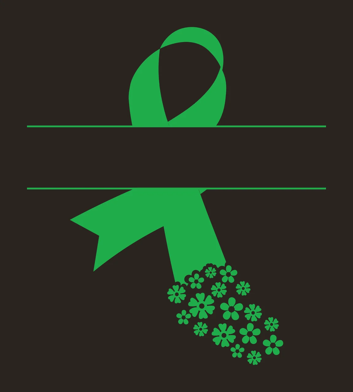 Awareness Ribbon With Flowers And Blank Space display horizontal bar contrast preview thumbnail