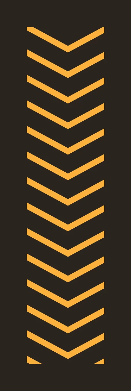 Chevron pattern with thick V shaped lines vertical rectangular frame bold geometric and bright orange in white contrast preview thumbnail