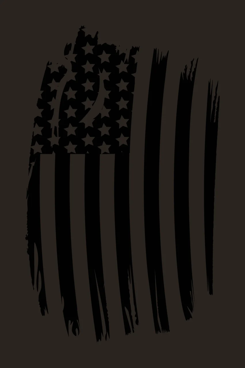 Black Flag Distressed Vertical American stars stripes plain background contrast preview thumbnail