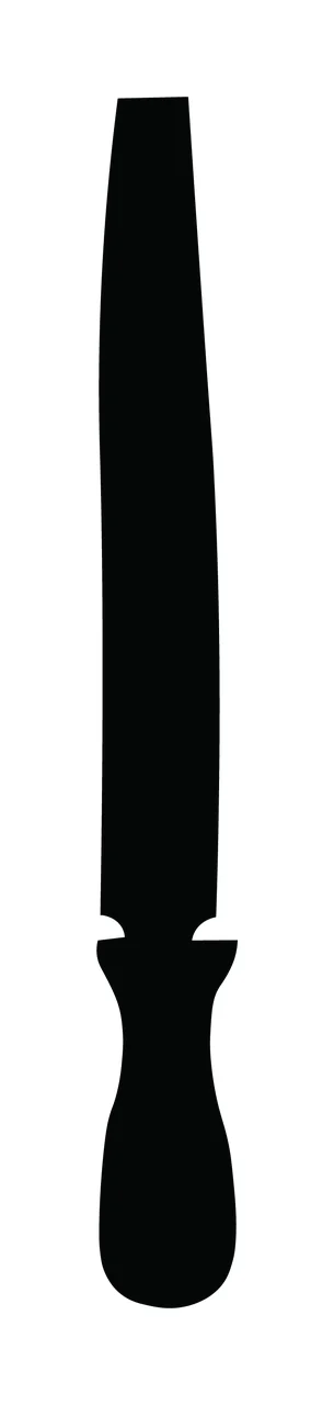 Black Silhouette Of A Handheld Metalworking Tool handle blade