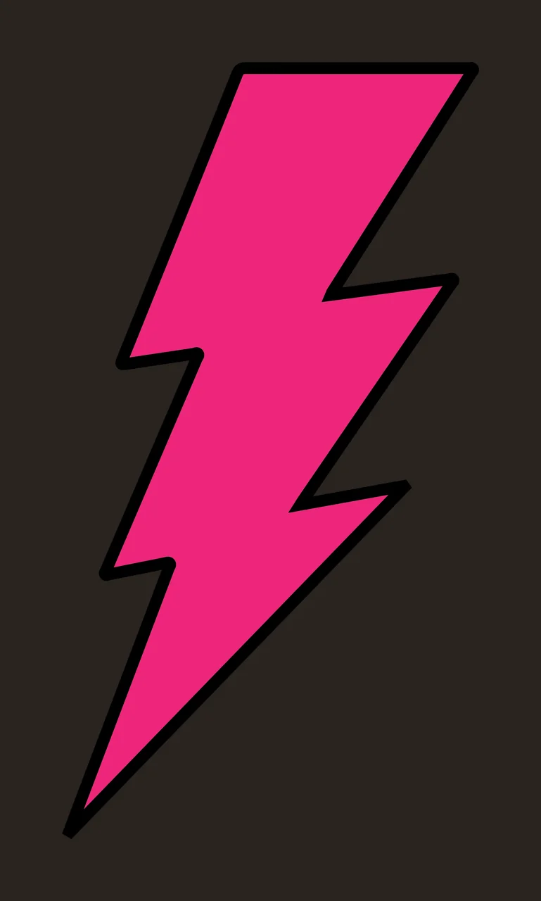 Lightning Bolt Minimalist Black Graphic On White Background plain contrast preview thumbnail