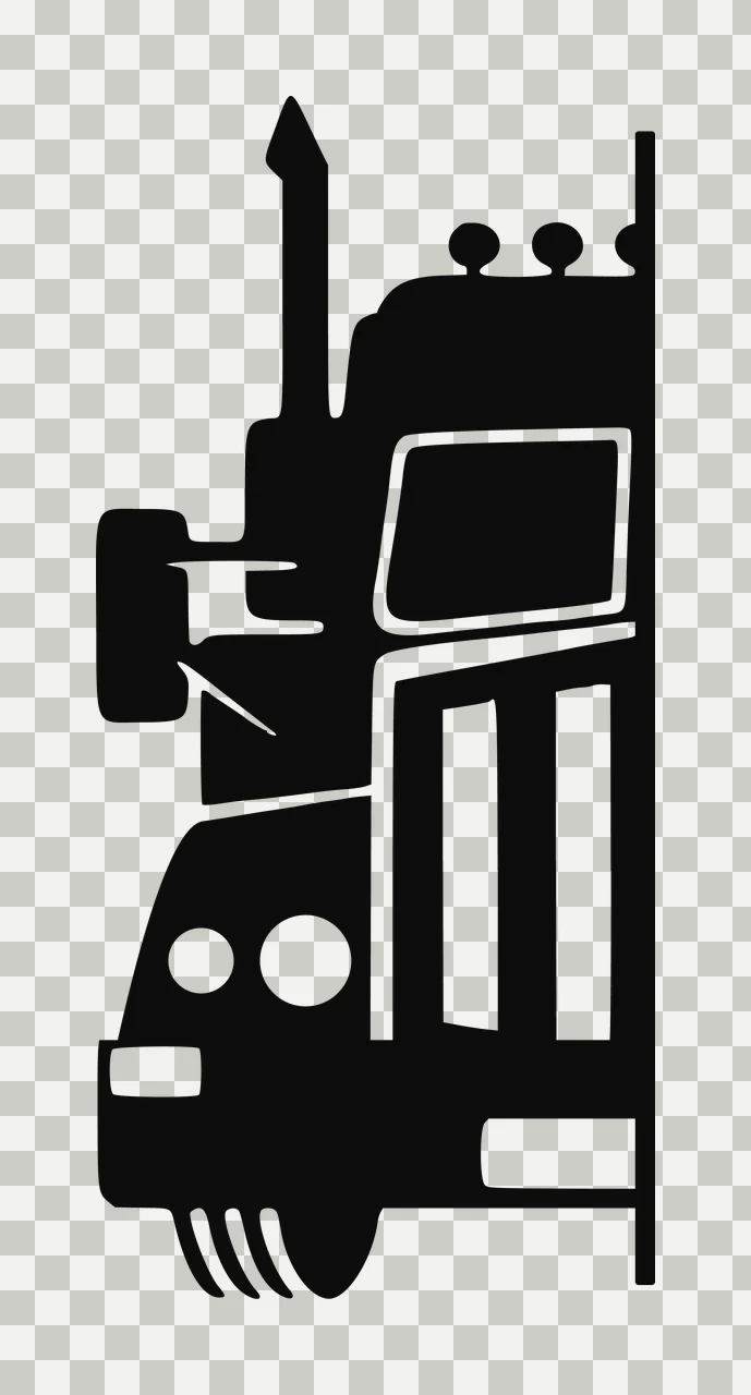 Semi Truck Monogram Character 02 pickup vehicle monster automobile transparency and detail preview thumbnail