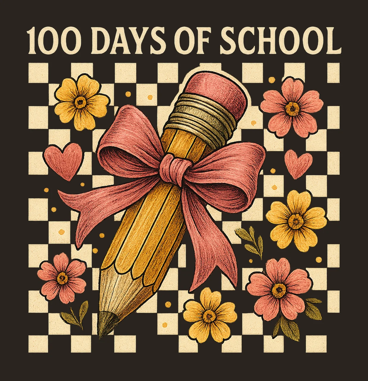 100 Days of School Shirt 100th Day Celebration Design contrast preview thumbnail