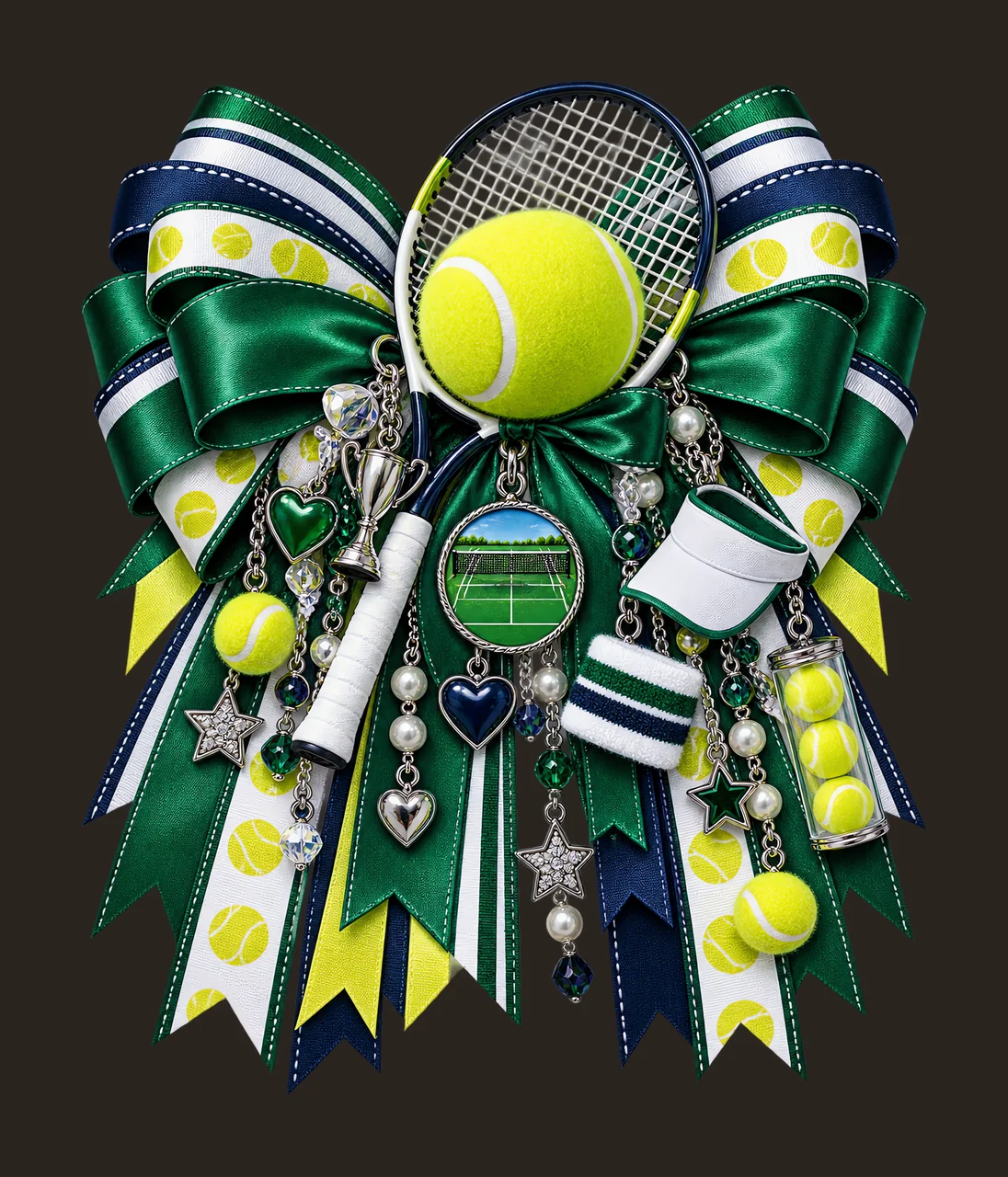 Tennis PNG, Tennis Racket and Tennis Ball Coquette Bow, No Text Sublimation Clipart, Transparent Digital Download contrast preview thumbnail