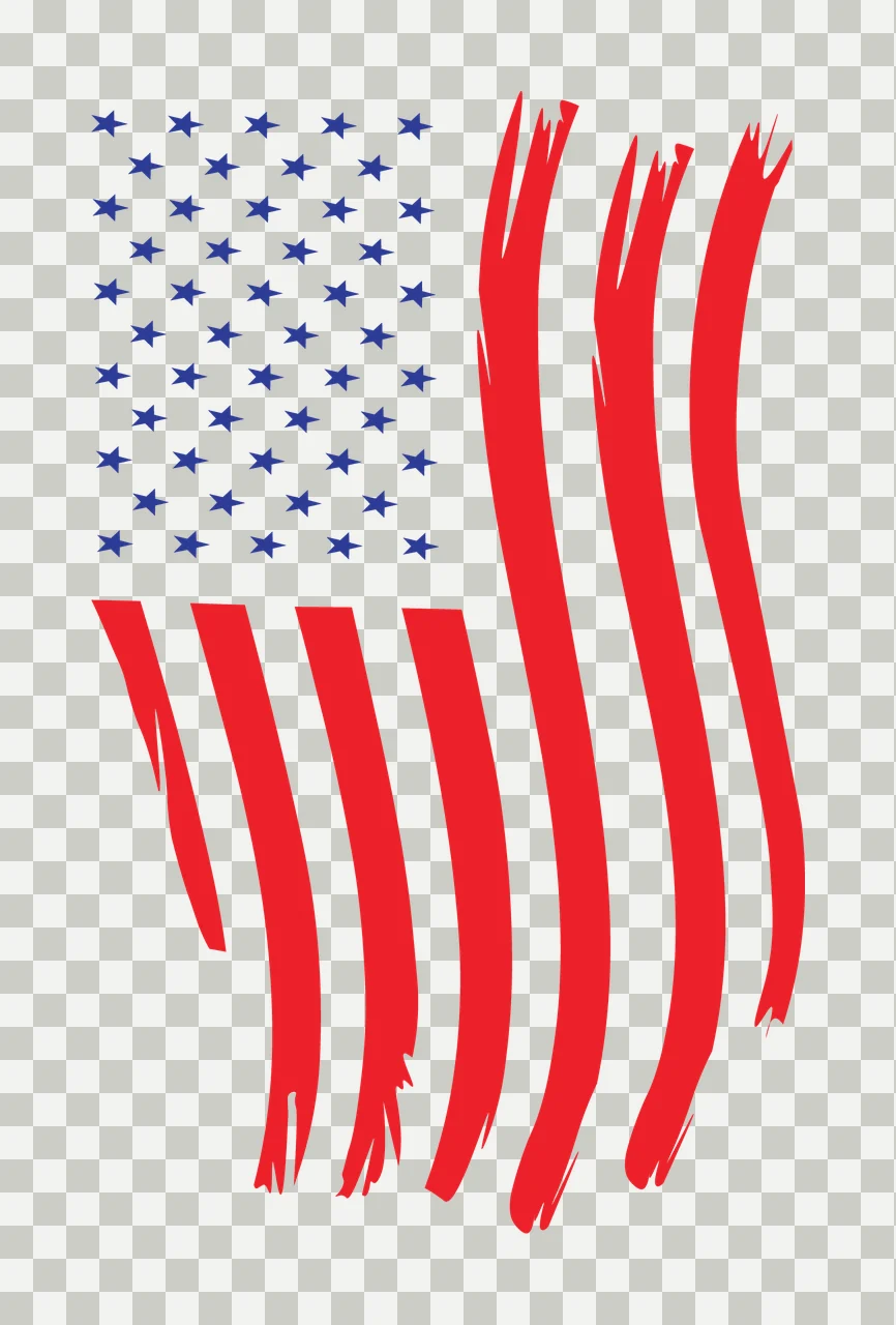 Can Glass Wrap Abstract Flag With Brush Strokes transparency and detail preview thumbnail
