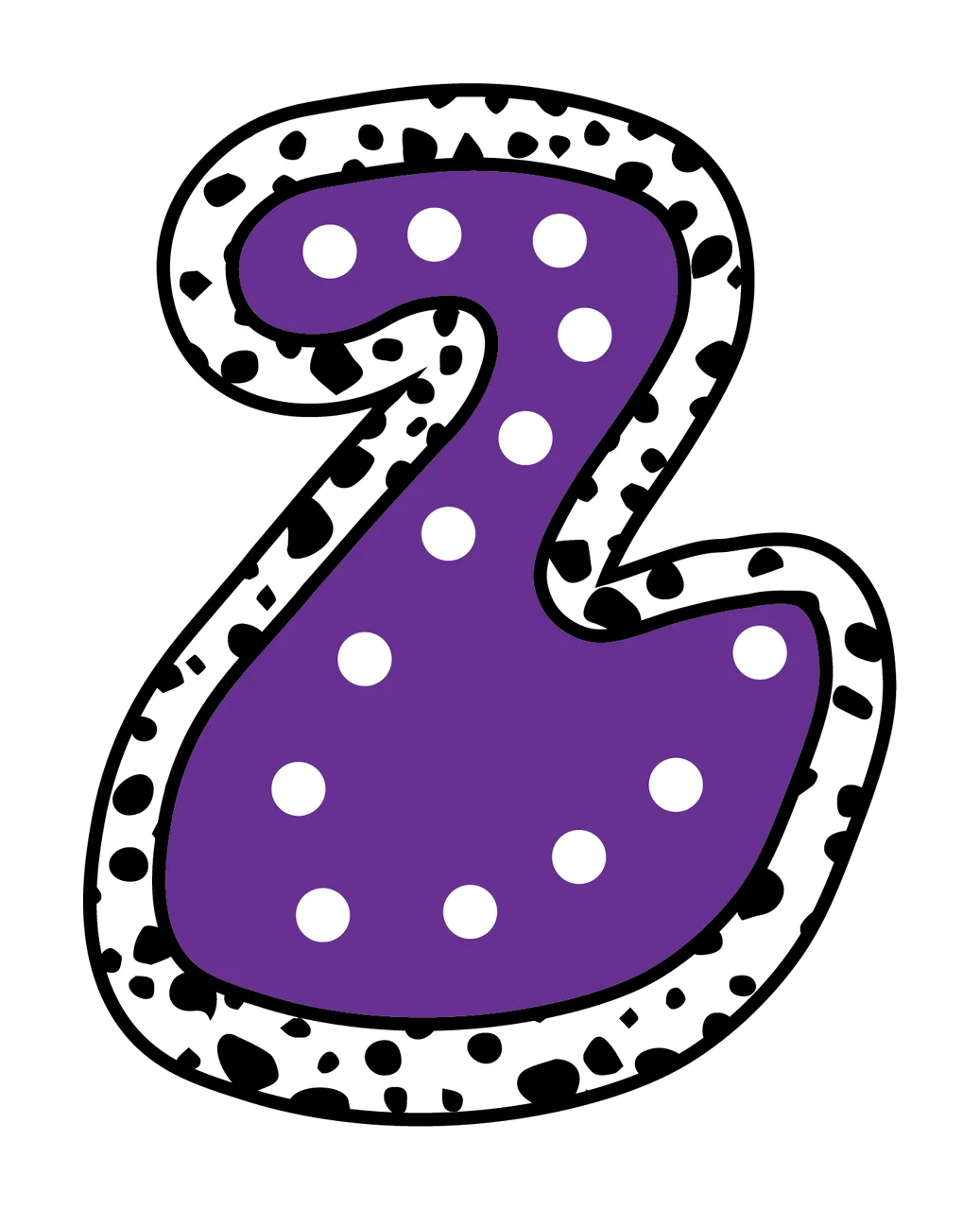 Dalmatian Dots Font Race Doodle Character 21 racing checkered flag
