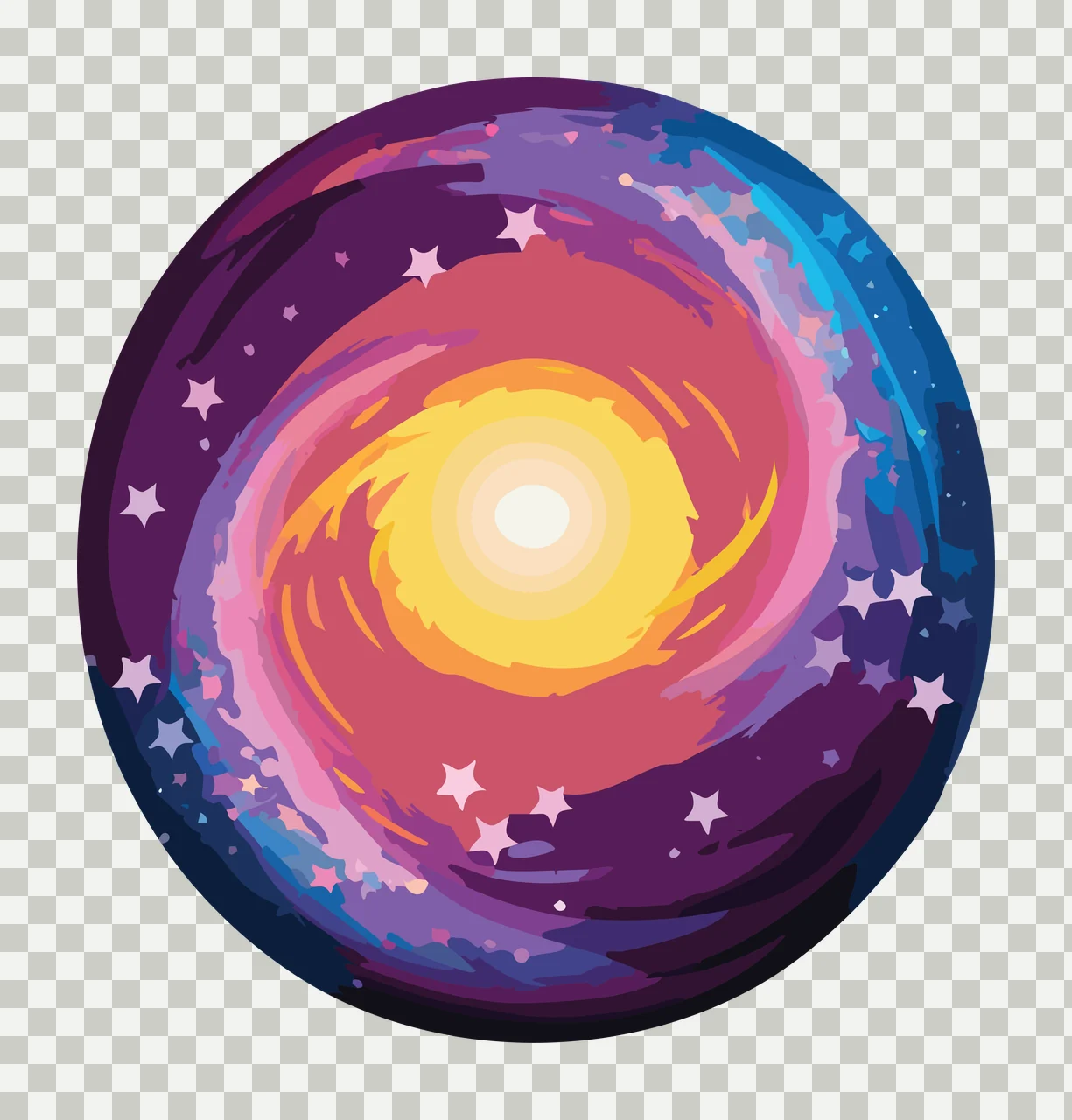 Black Circle With Swirling Linear Abstract spiral swirl lines transparency and detail preview thumbnail