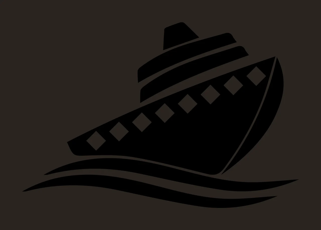 Cruise Ship Sailing With Waves And Nautical contrast preview thumbnail
