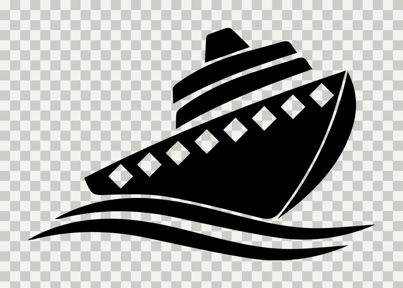Cruise Ship Sailing With Waves And Nautical transparency and detail preview thumbnail