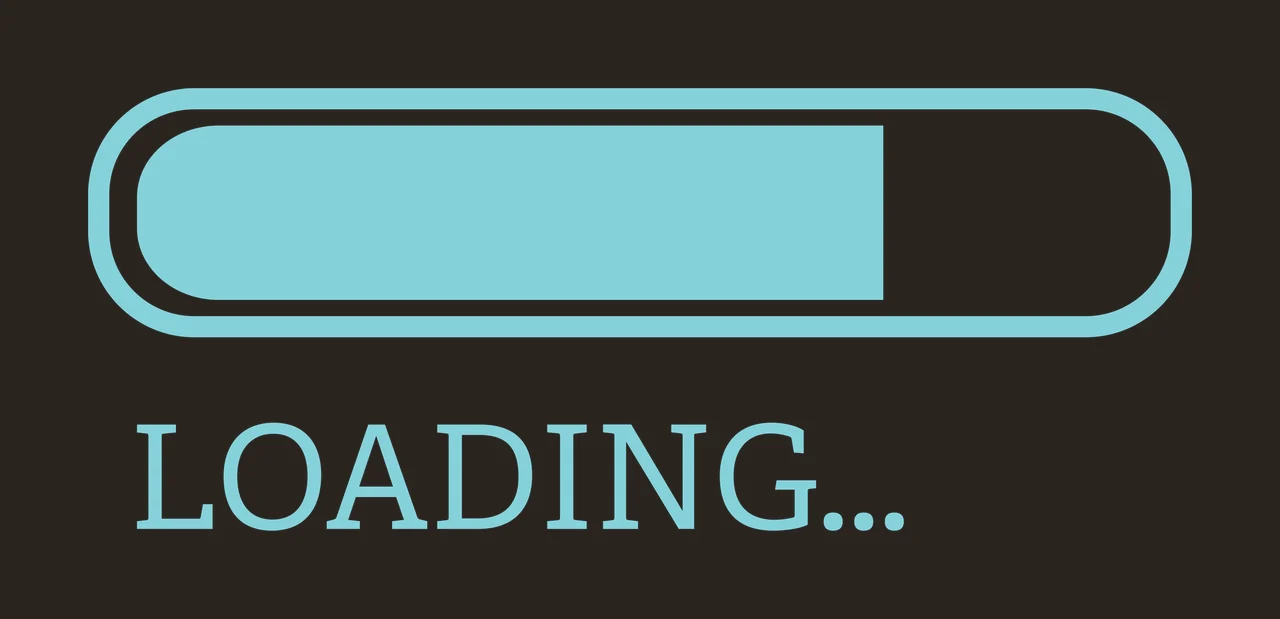 Loading Progress Bar With Text In Black Graphic icon plain white contrast preview thumbnail