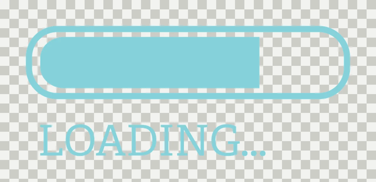 Loading Progress Bar With Text In Black Graphic icon plain white transparency and detail preview thumbnail