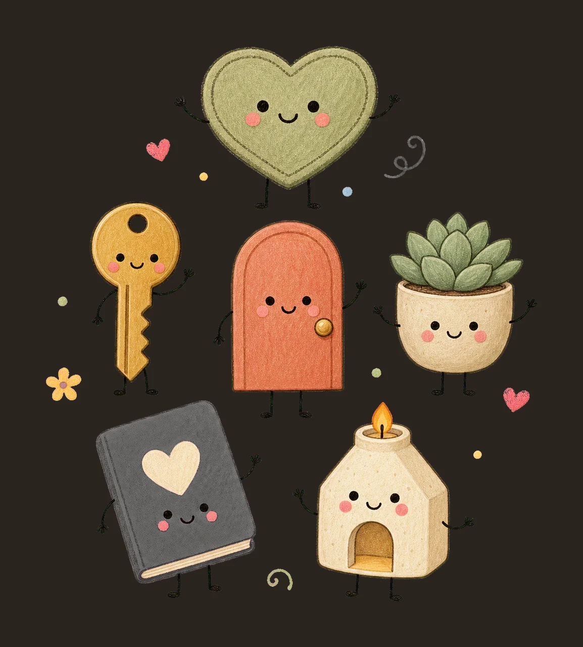 Realtor Doodle Real Estate Agent Cute Realtor Variation D contrast preview thumbnail