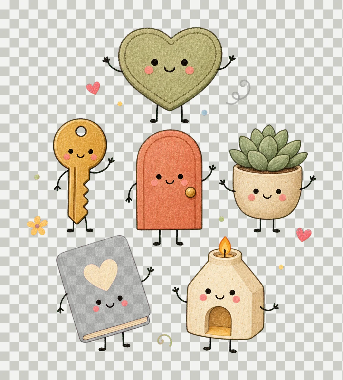 Realtor Doodle Real Estate Agent Cute Realtor Variation D transparency and detail preview thumbnail