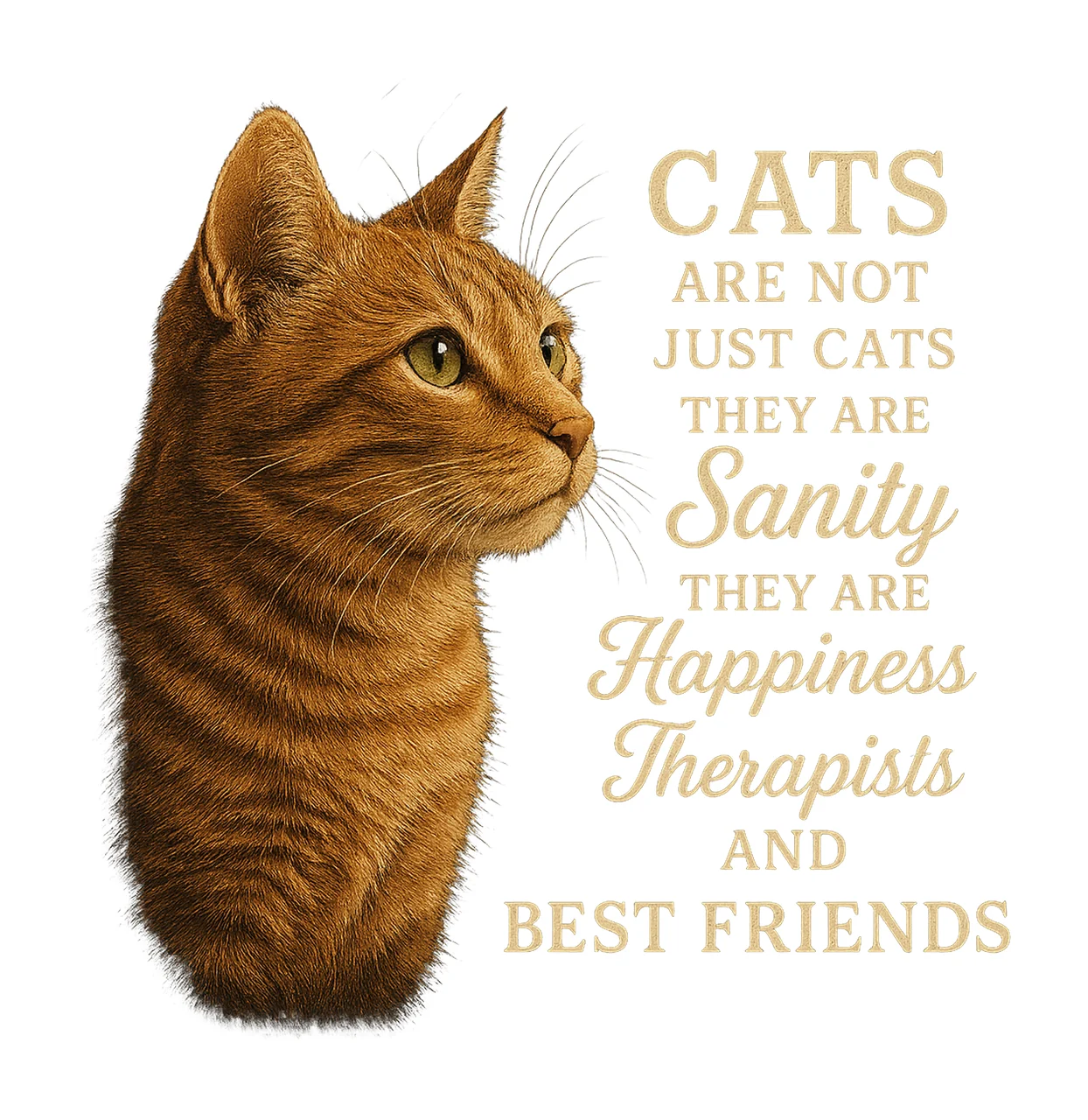 Cats Are Not Just Cats Inspirational Cat Lover Design Pet