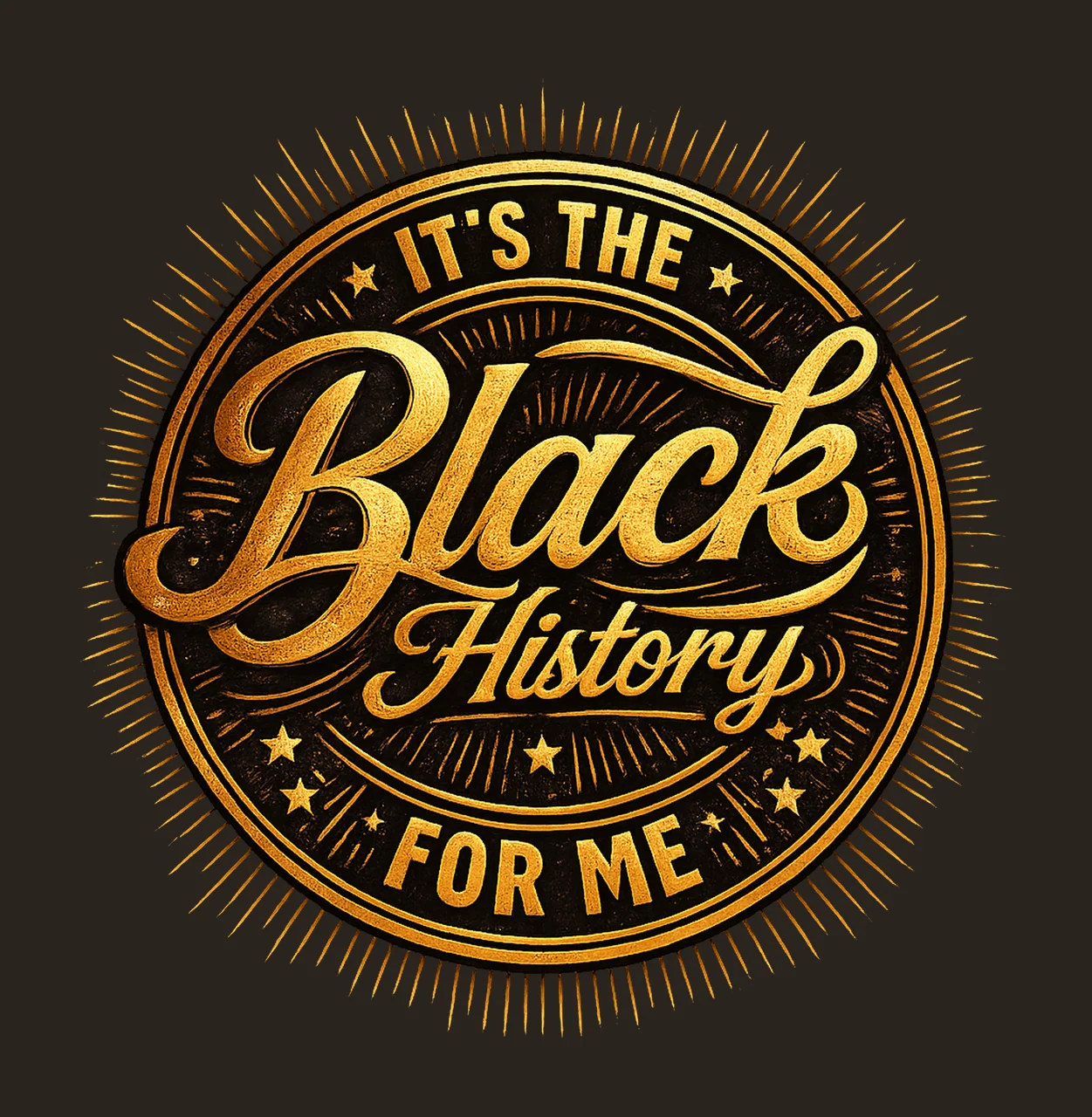 Its the Black History for Me Black History Month Design contrast preview thumbnail