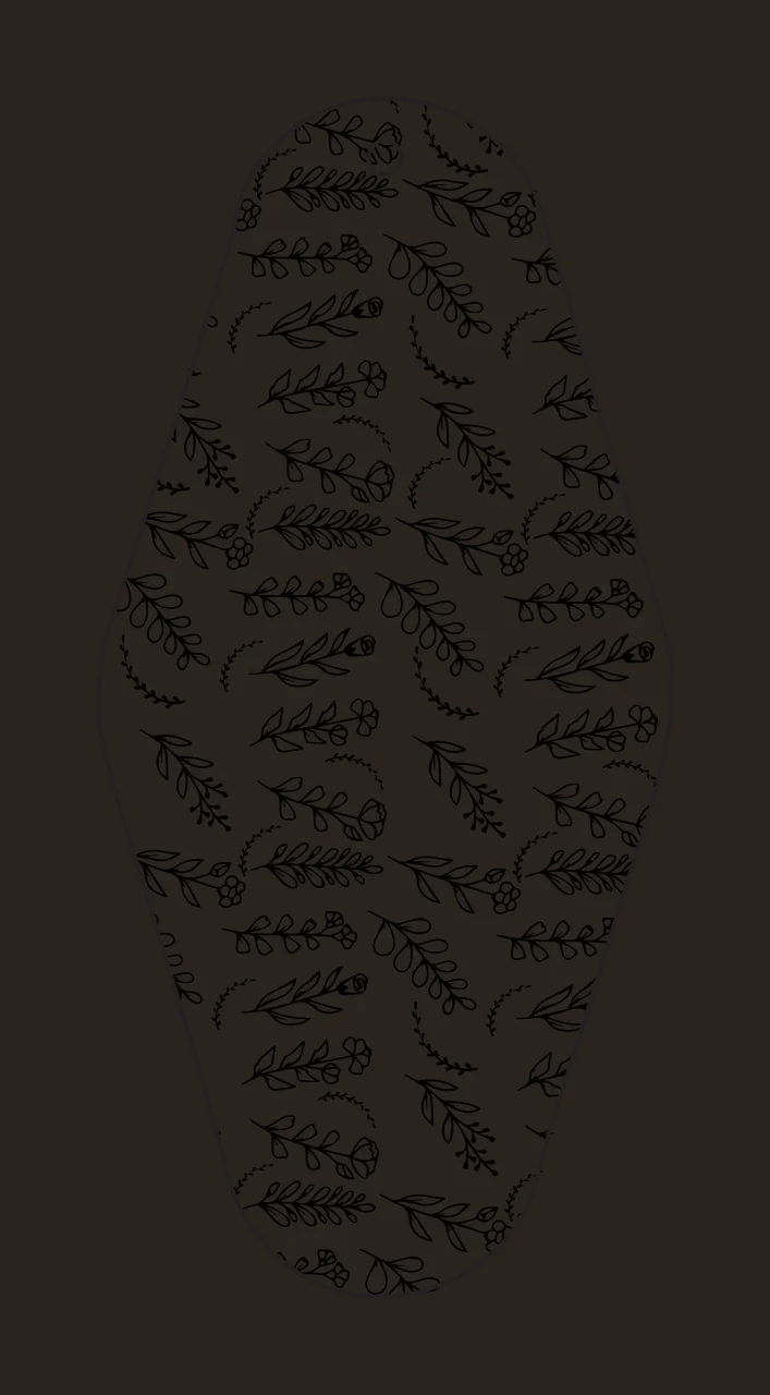 Classic Motel Keychain Floral Branch Diamond Border Pattern branches contrast preview thumbnail