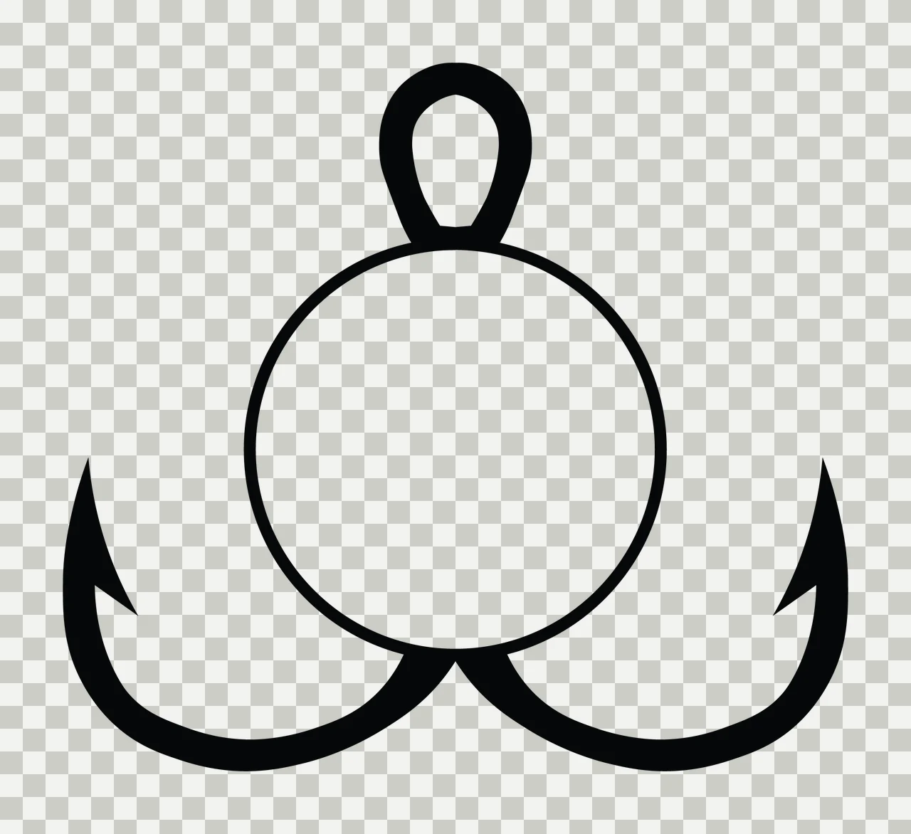 Fishing Hunting Monogram Character 15 fisherman angler bass transparency and detail preview thumbnail