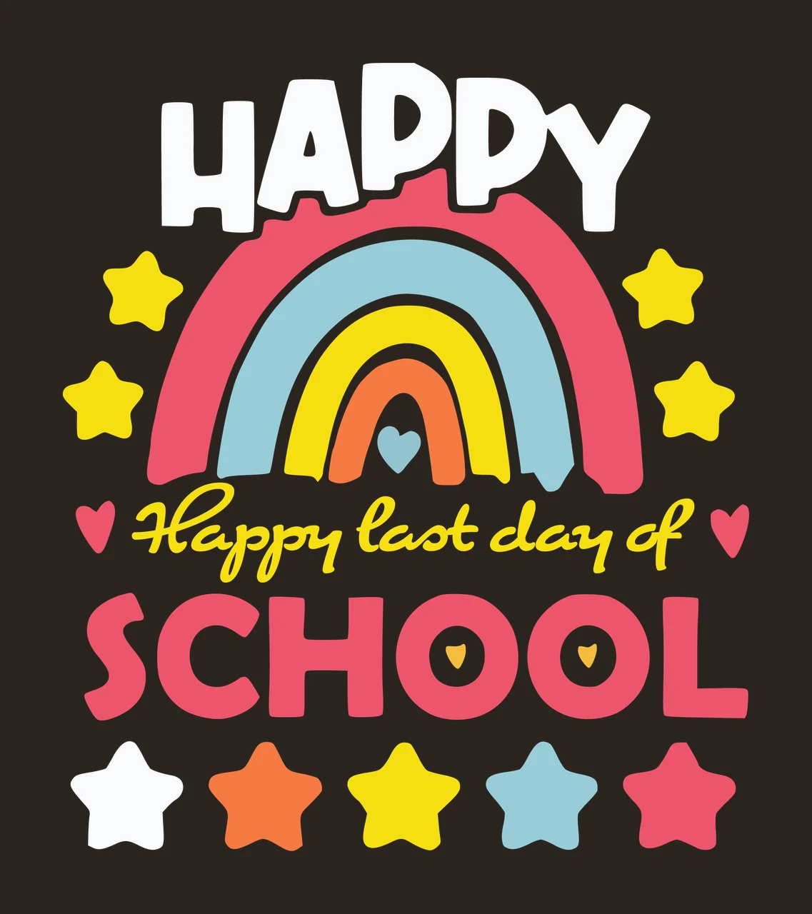 Last School Summer classroom student education back to beach contrast preview thumbnail