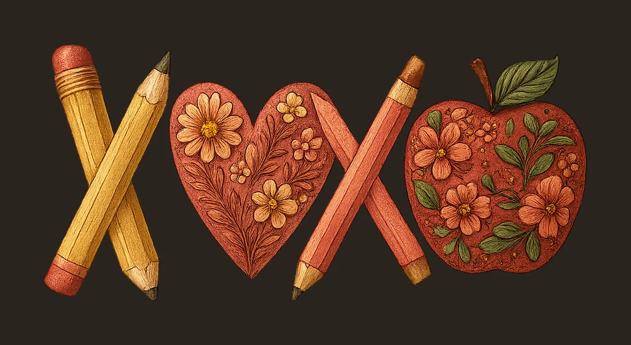 Teacher Valentine XOXO Retro Teacher Gift Valentine Shirt contrast preview thumbnail