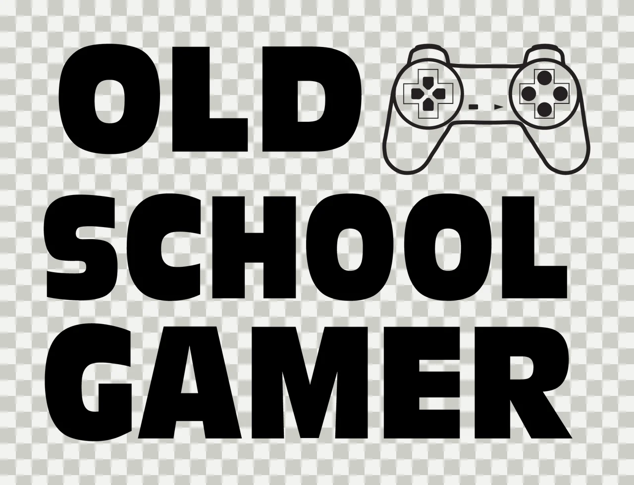 Can Glass Wrap Old School Gamer Text transparency and detail preview thumbnail