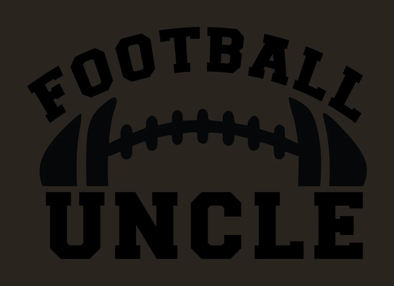 Football Uncle Black Text With A Graphic Illustration white contrast preview thumbnail