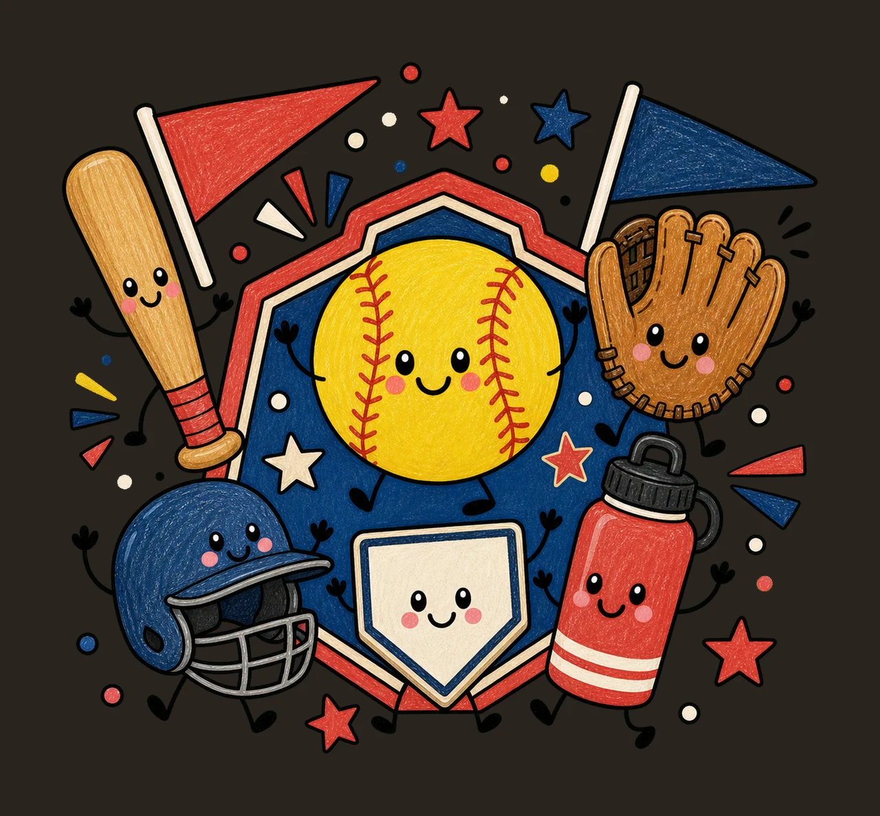 softball game day 03 retro varsity sublimation instant shirt contrast preview thumbnail