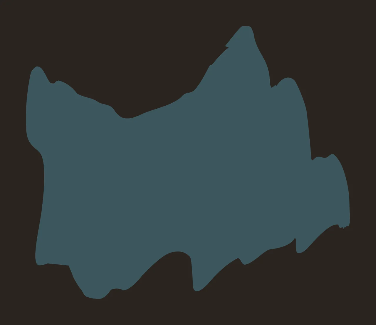 Abstract Black Jagged Ink Blot forming shape edges splatter contrast preview thumbnail