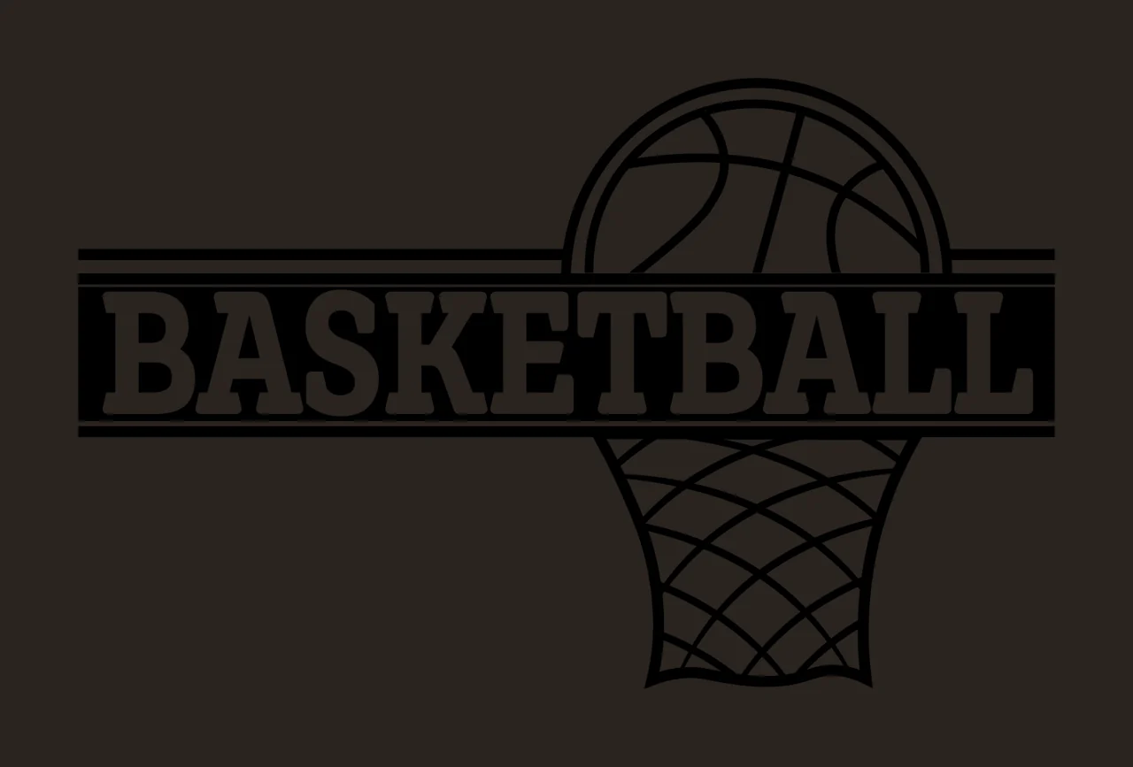Can Glass Wrap Basketball With Text And Net contrast preview thumbnail