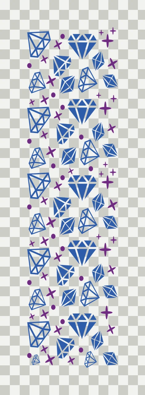 Diamond Shapes And Stars Pattern diamonds dots black white transparency and detail preview thumbnail