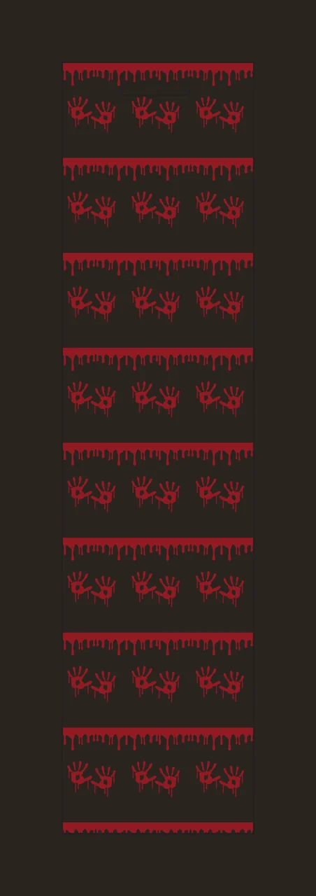 Dripping Paint Handprint Pattern Design Handprints Repeat Drip contrast preview thumbnail