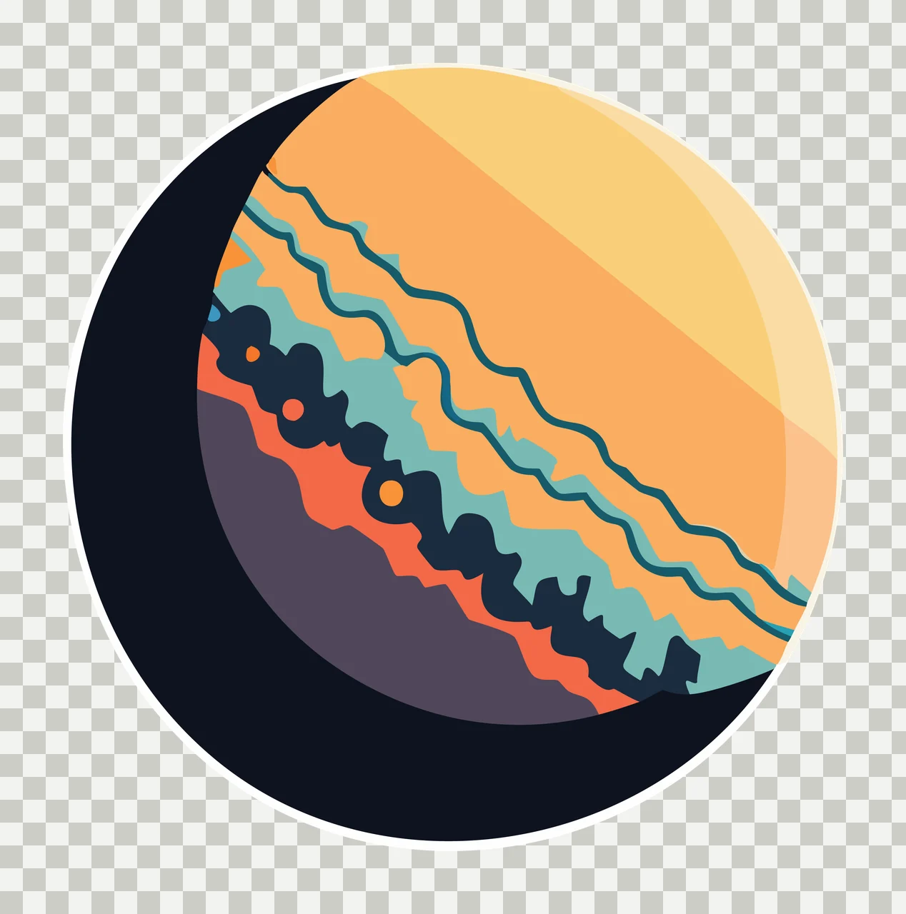 Cricket Ball Outline Silhouette seam circle black white plain transparency and detail preview thumbnail