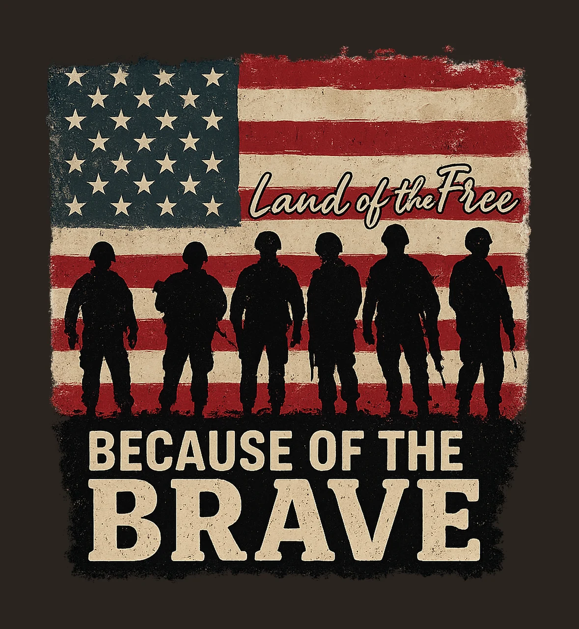 Land of the Free Patriotic Independence Day 4th of July contrast preview thumbnail