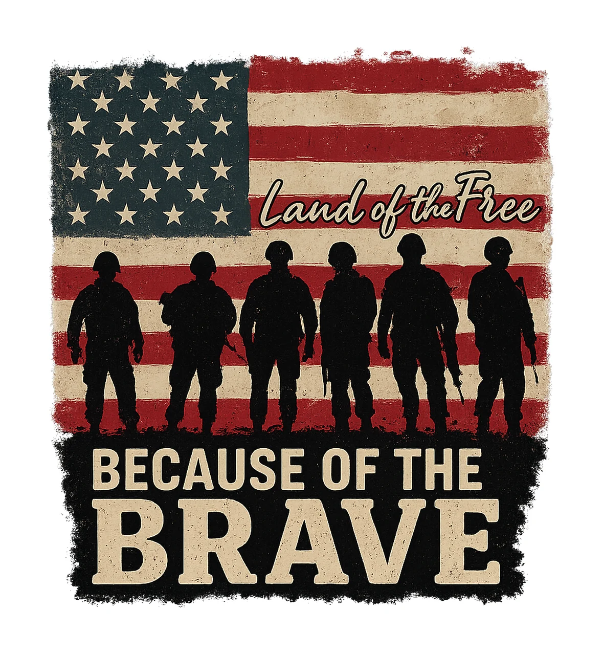 Land of the Free Patriotic Independence Day 4th of July