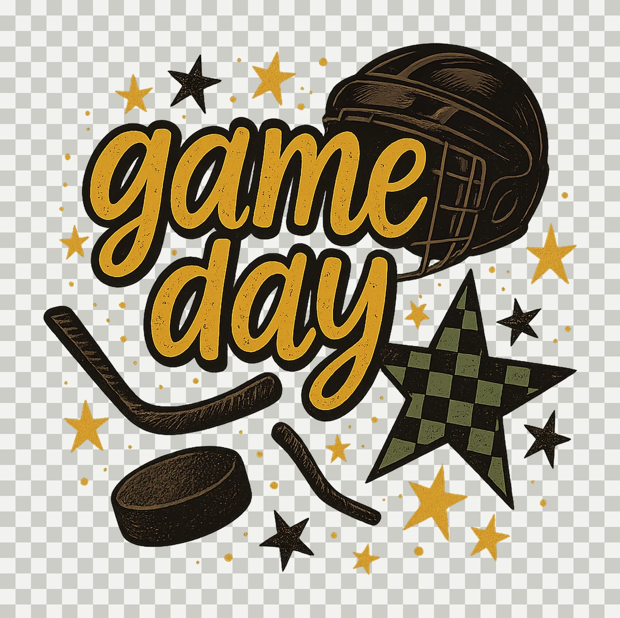 Hockey Game Day Hockey Sleeve Design Sublimation Digital transparency and detail preview thumbnail
