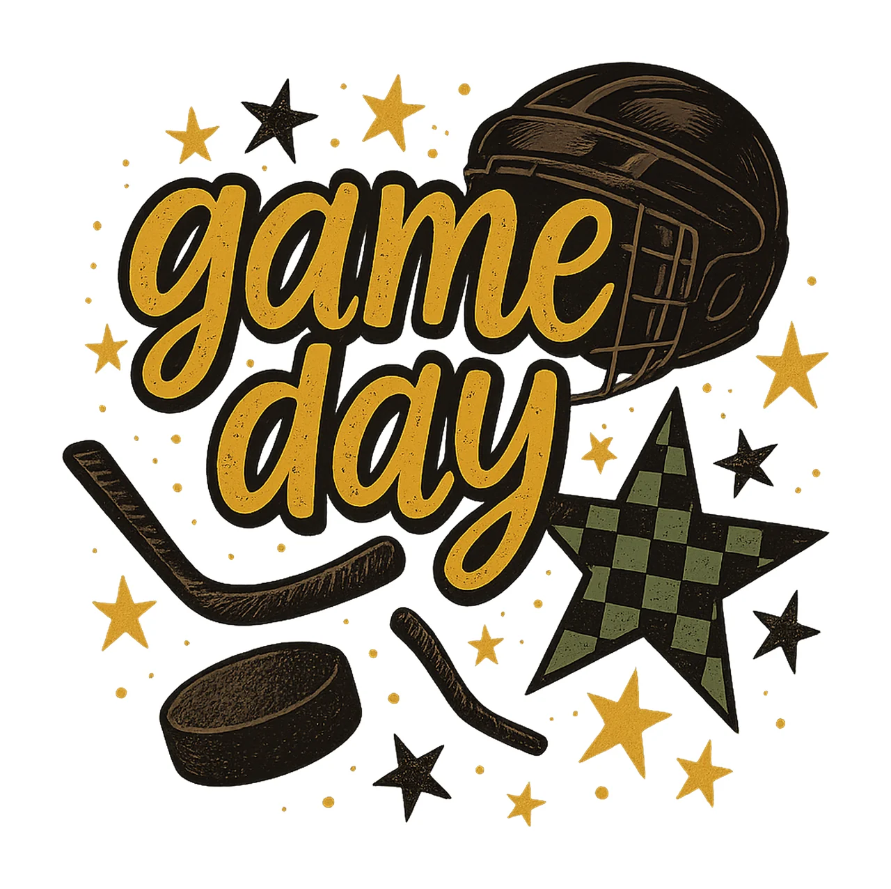 Hockey Game Day Hockey Sleeve Design Sublimation Digital