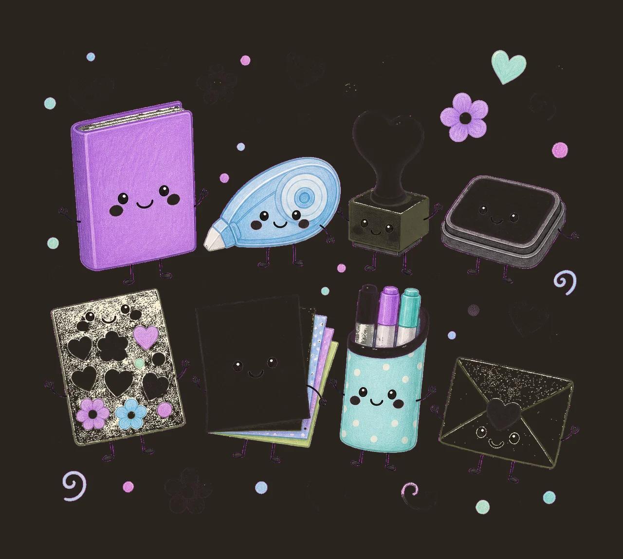 Scrapbooking Doodle Crew Scrapbooker Shirt Variation C contrast preview thumbnail