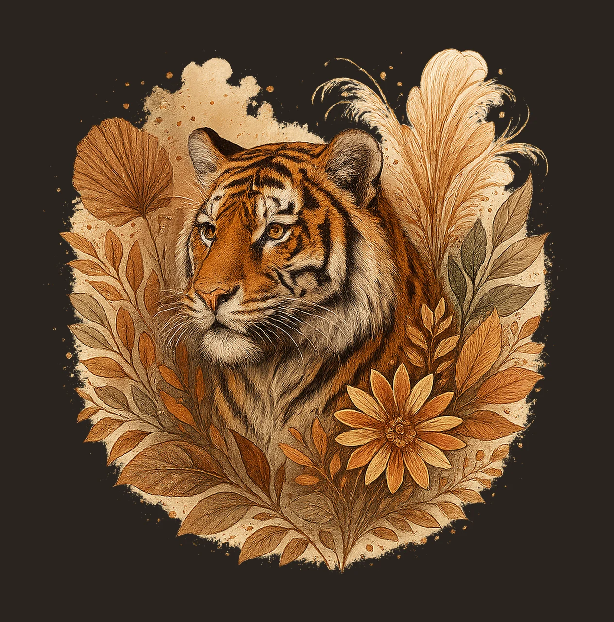 Boho Leopard for Shirts Watercolor Cheetah Artwork Wild contrast preview thumbnail