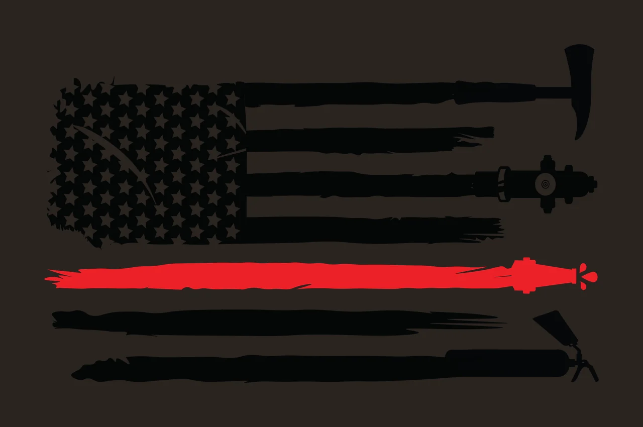Flag Tools Horizontal Graphic With And A Distressed aligned contrast preview thumbnail