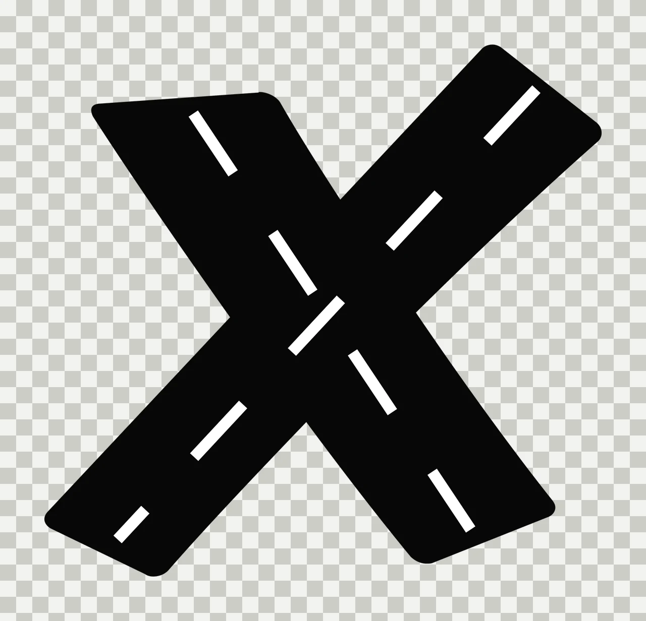 Race Track Font Character 15 racing checkered flag speedway transparency and detail preview thumbnail