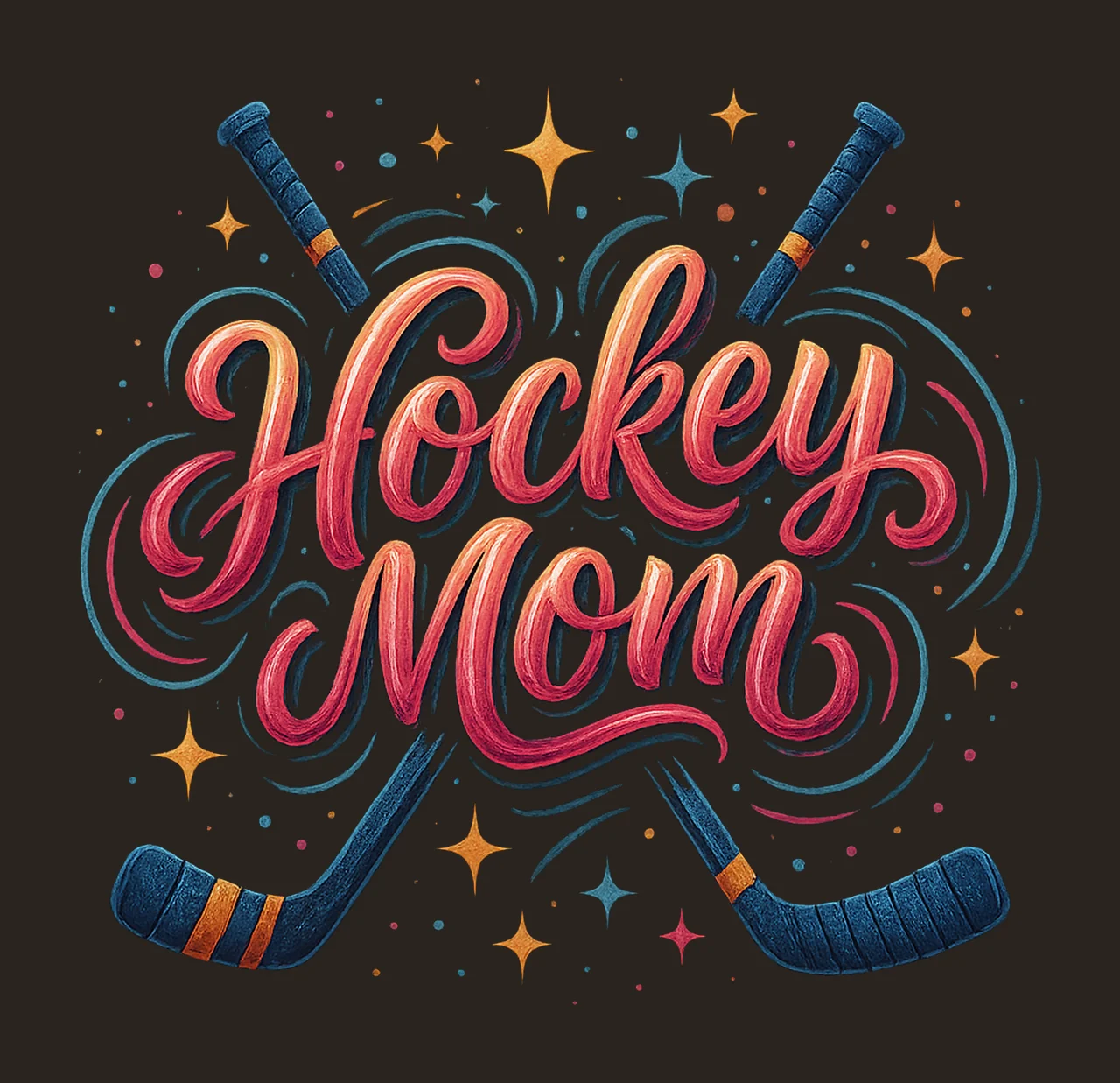 Hockey mom Sports mom design Game day sublimation Hockey contrast preview thumbnail