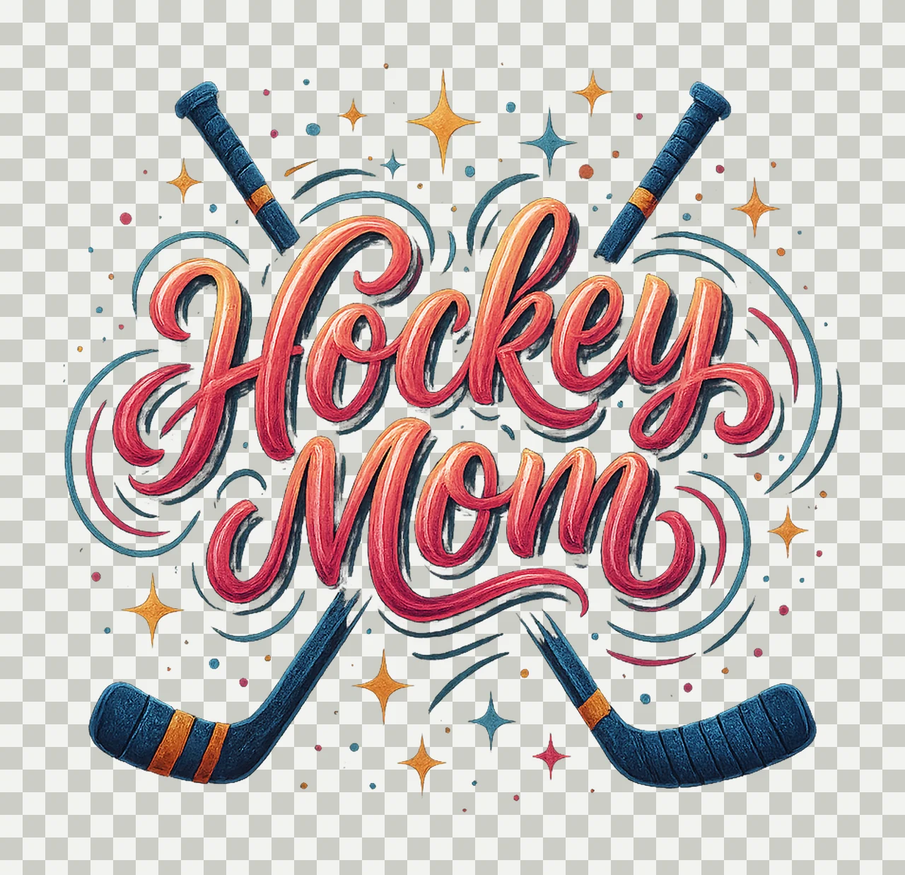 Hockey mom Sports mom design Game day sublimation Hockey transparency and detail preview thumbnail